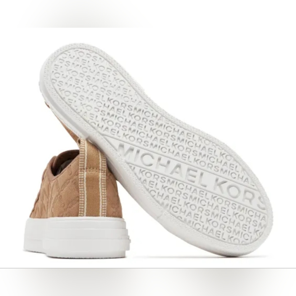 MICHAEL Michael Kors Evy Empire Logo Embossed Suede Sneaker Women's Size 7. - Picture 5 of 8